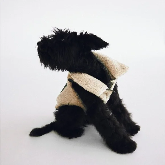 NWT ZARA FAUX SHEARLING PET COLLECTION JACKET XXS - Picture 4 of 9